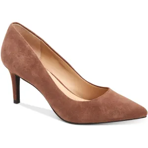 Alfani Womens Jeules2 Leather Slip On Heels