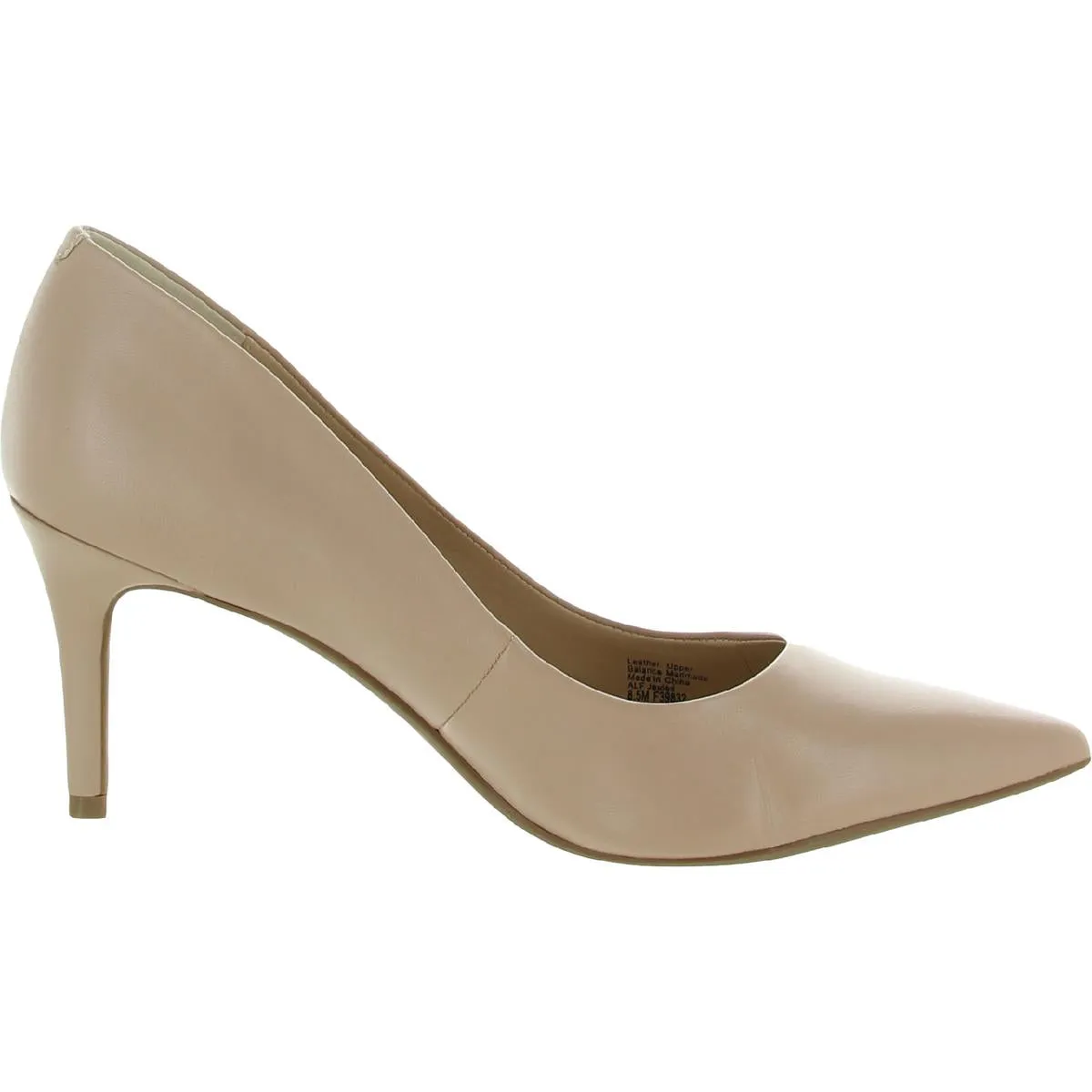 Alfani Womens Jeules2 Leather Slip On Heels