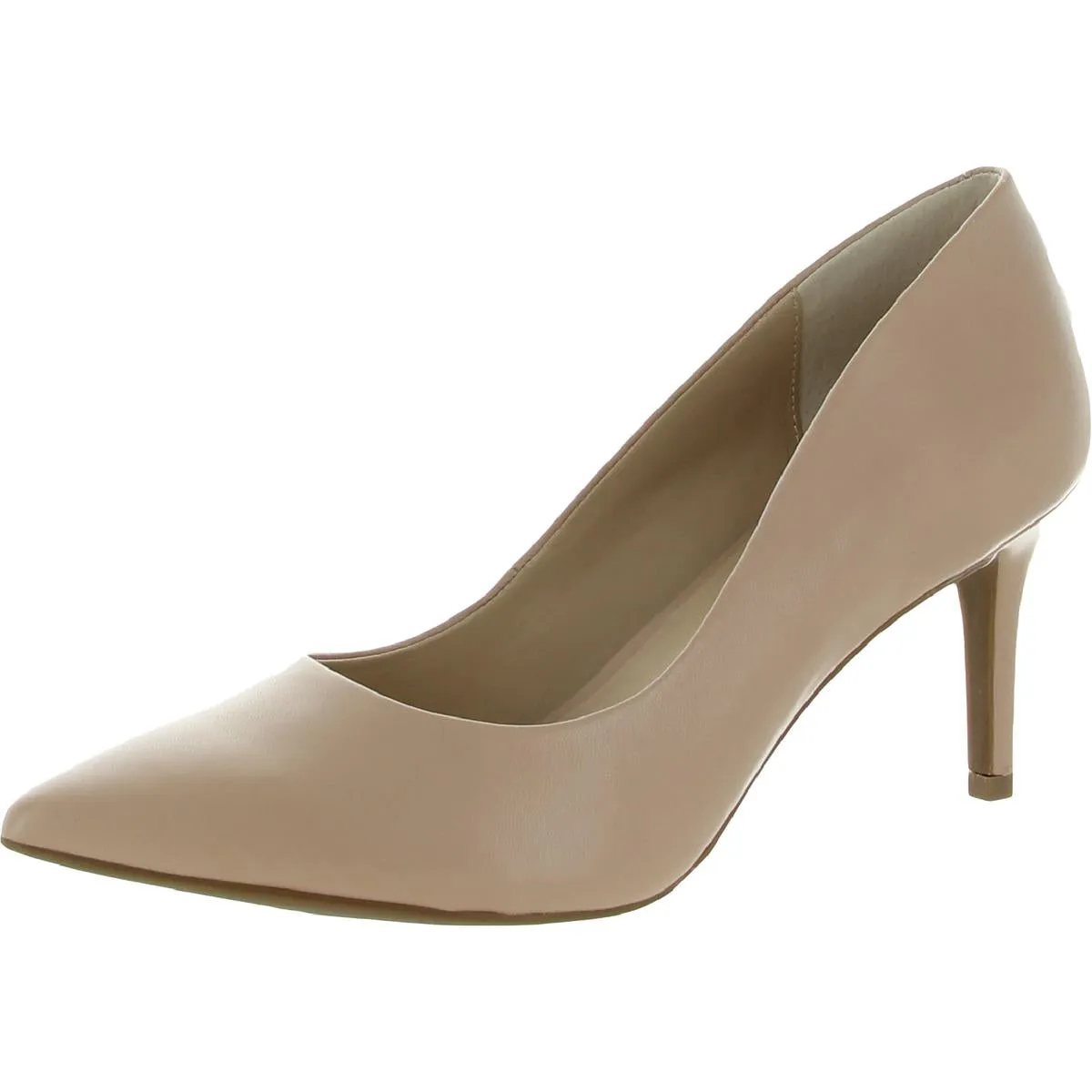 Alfani Womens Jeules2 Leather Slip On Heels