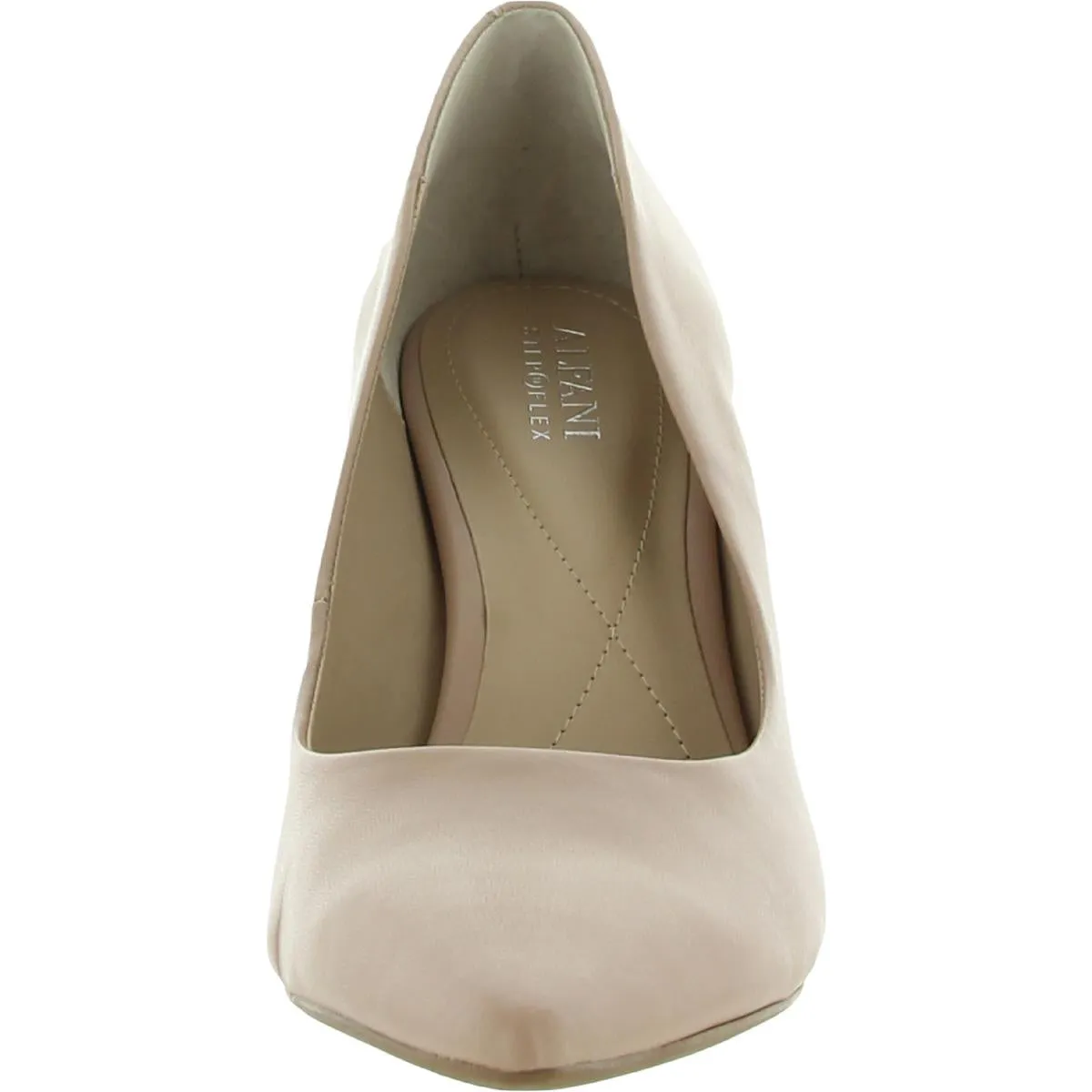 Alfani Womens Jeules2 Leather Slip On Heels