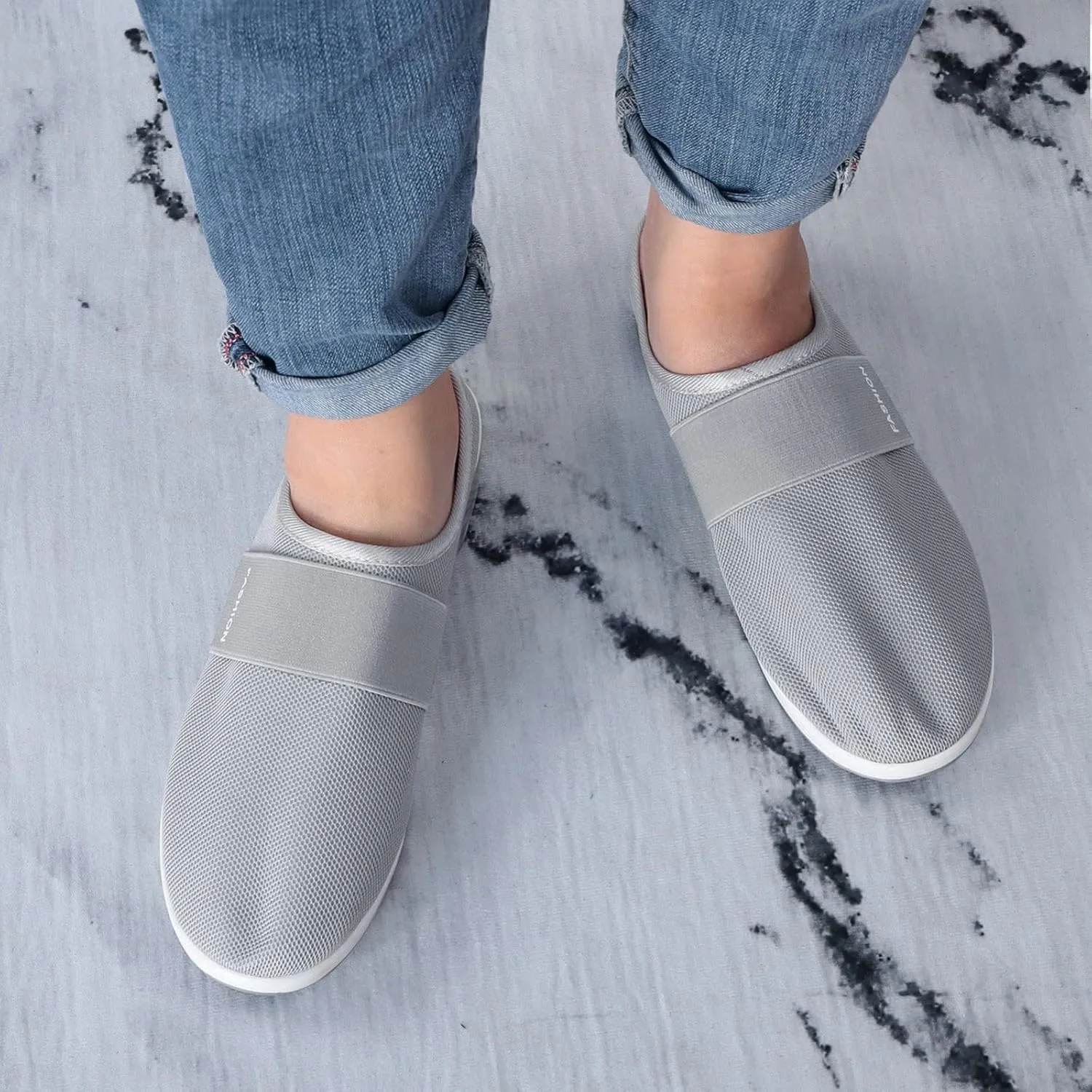 Cathalem Orthopedic Sneakers for Women, Women's Air Cushion Slip-On Walking Shoes Orthopedic Diabetic Walking Shoes