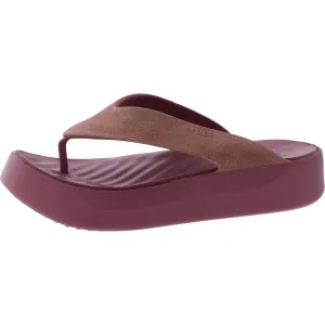 Crocs Womens Metallic Slip On Flip-Flops
