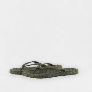 ILSE JACOBSEN - CHEERFUL FLIP FLOPS IN ARMY SNAKESKIN