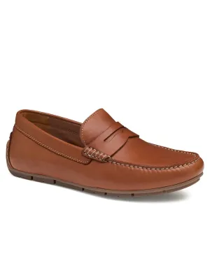 J & M Collection Baldwin Driver Penny in Cognac Sheepskin