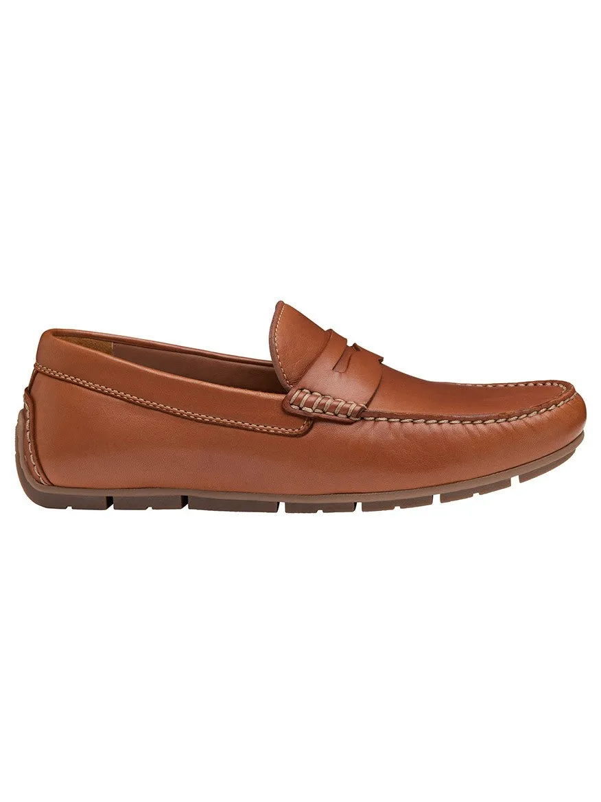 J & M Collection Baldwin Driver Penny in Cognac Sheepskin