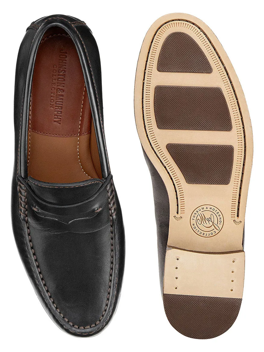 J & M Collection Baldwin Penny in Black Sheepskin
