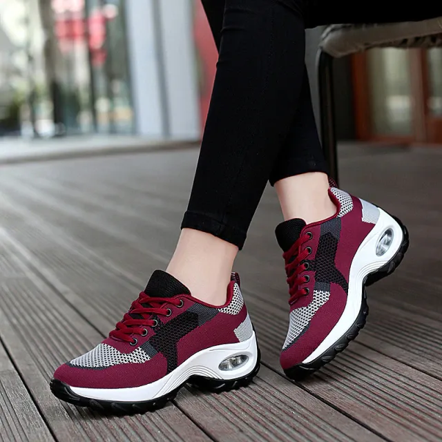 Mile Women's Lace Up Soft Mesh Sneaker