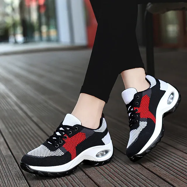 Mile Women's Lace Up Soft Mesh Sneaker