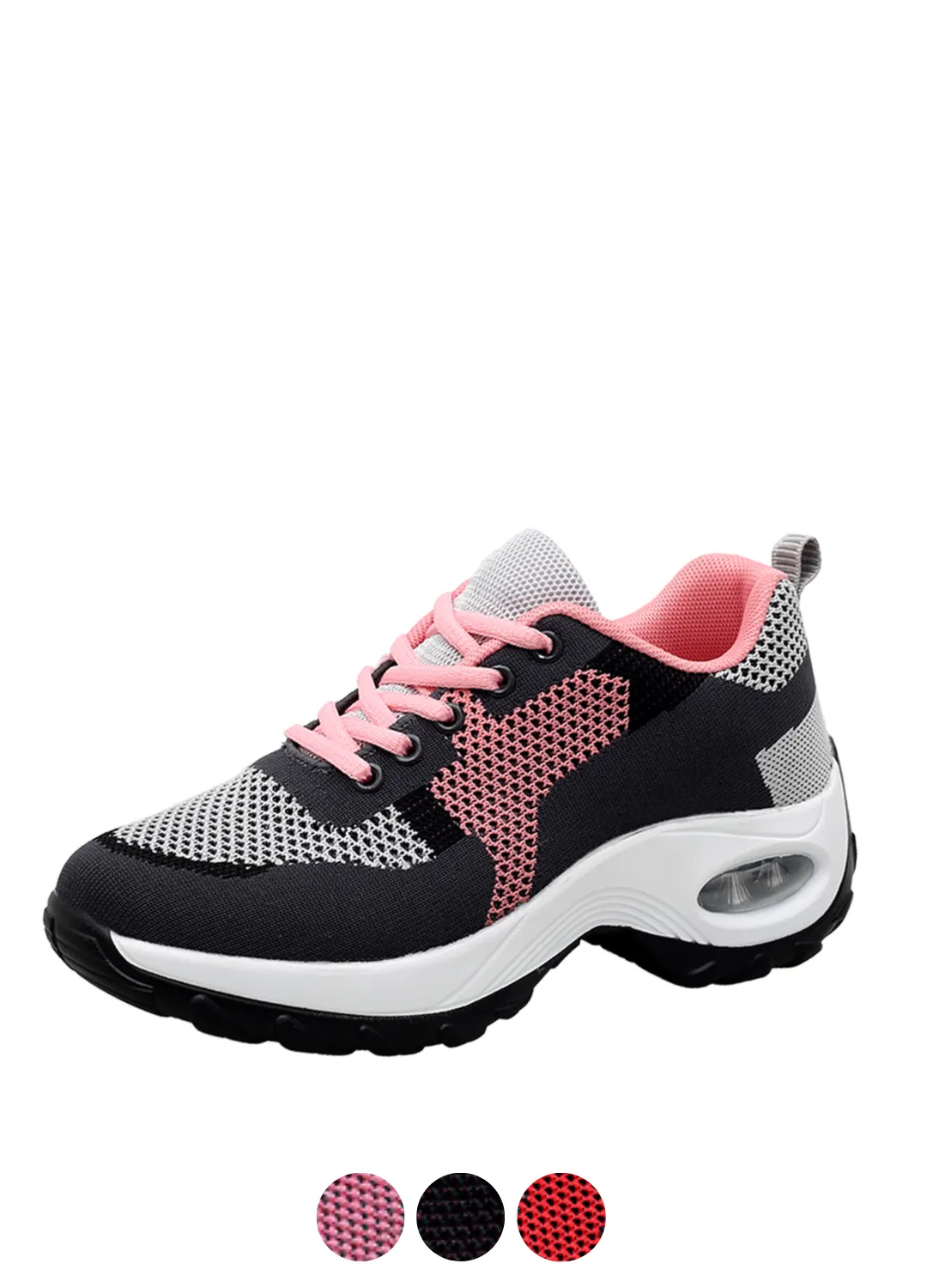 Mile Women's Lace Up Soft Mesh Sneaker