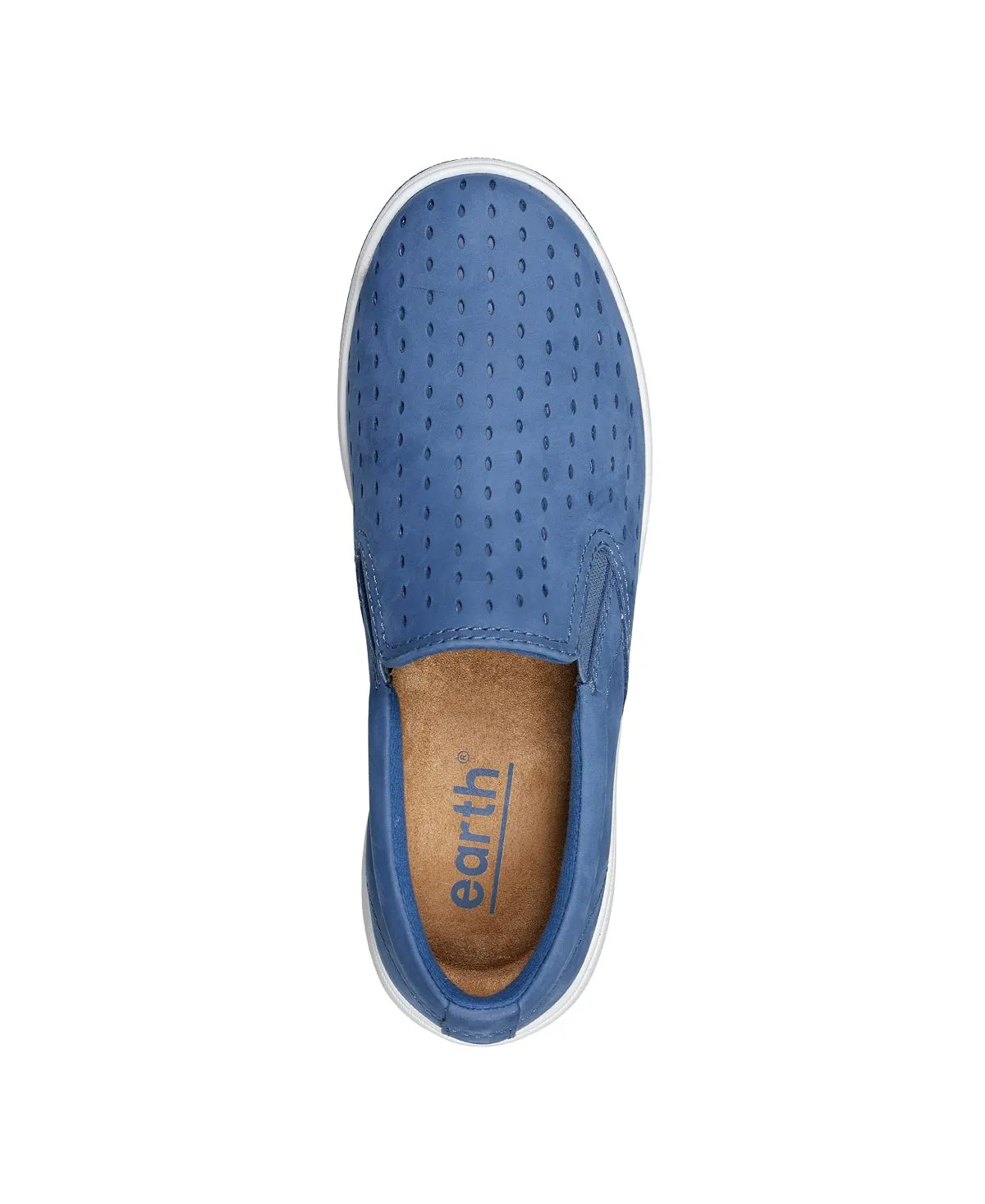 Nel Women's Laser Cut Round Toe Earth Casual Slip-on Sneakers