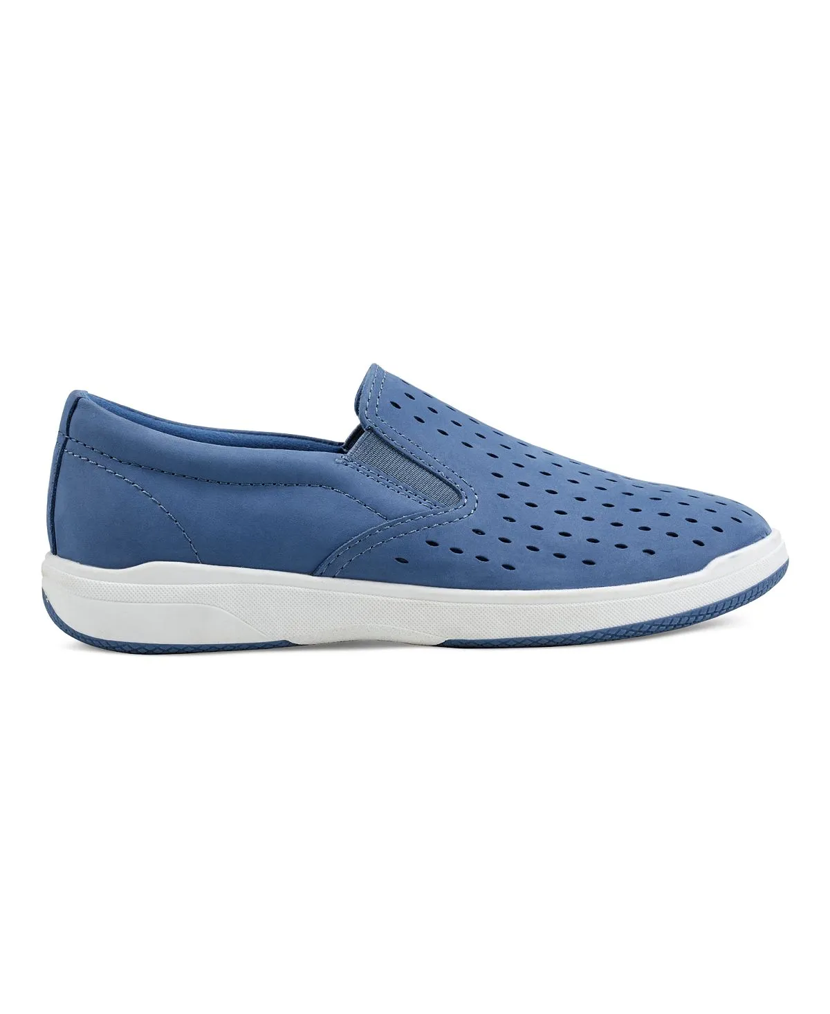 Nel Women's Laser Cut Round Toe Earth Casual Slip-on Sneakers