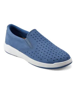 Nel Women's Laser Cut Round Toe Earth Casual Slip-on Sneakers