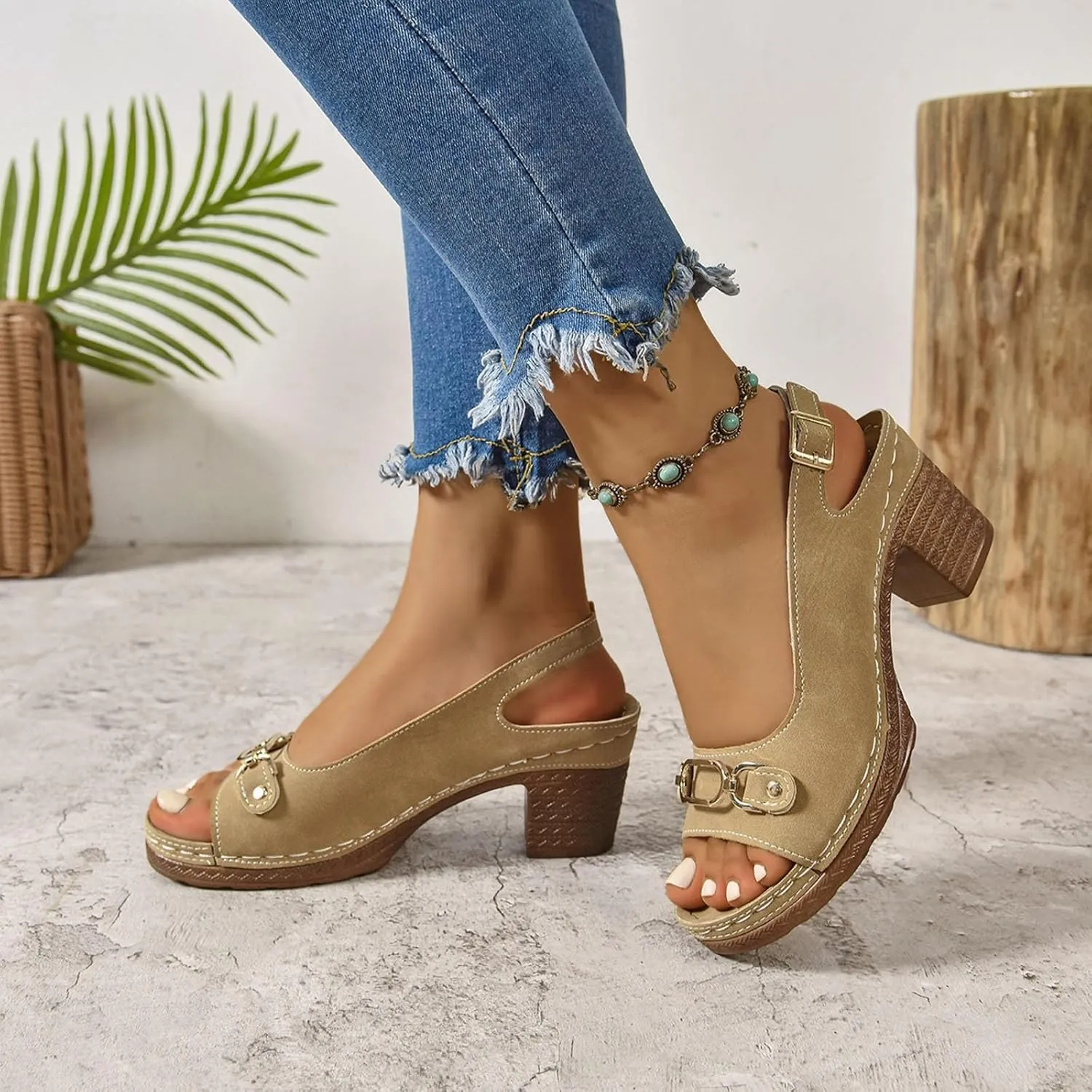 Orthopedic Platform Wedge Sandals for Women Walking Slippers Arch Support Summer Dressy Open Toe Ankle Strap Sandal Sandals Beach Boho Shoes Comfortable Outdoor Shoes