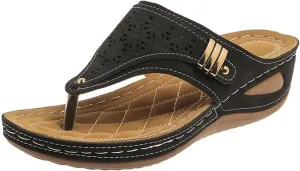 Sandals Women Dressy Summer Flat Cute Casual Beach Shoes Comfortable Orthopedic Slippers Orthotic Thong Flip Flops