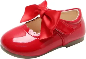 Toddler Girls Mary Jane Dress Shoes Ballet Flat𝘀 Slip-On Bowknot Wedding Par𝘁y Size Five Toddler Boy Shoes