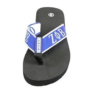Zeta Phi Beta Sorority Ladies Thong-Style Flip Flop Sandals (8)
